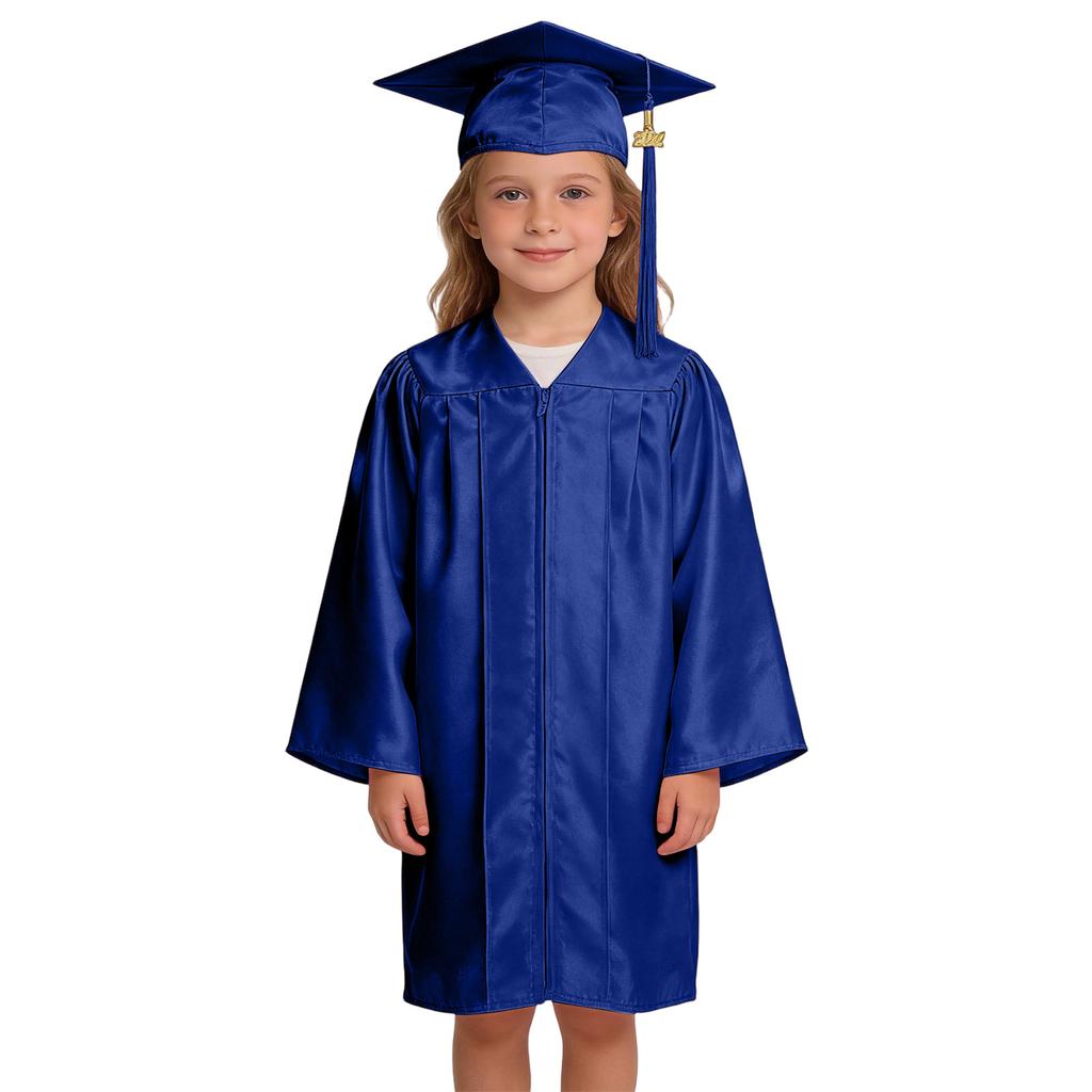 Conjunto de Roupa de Formatura Infantil da Moda, Roupa para Fotografia de Jardim de Infância, Novo Chapéu de Doutor e Toga de Formatura 2026