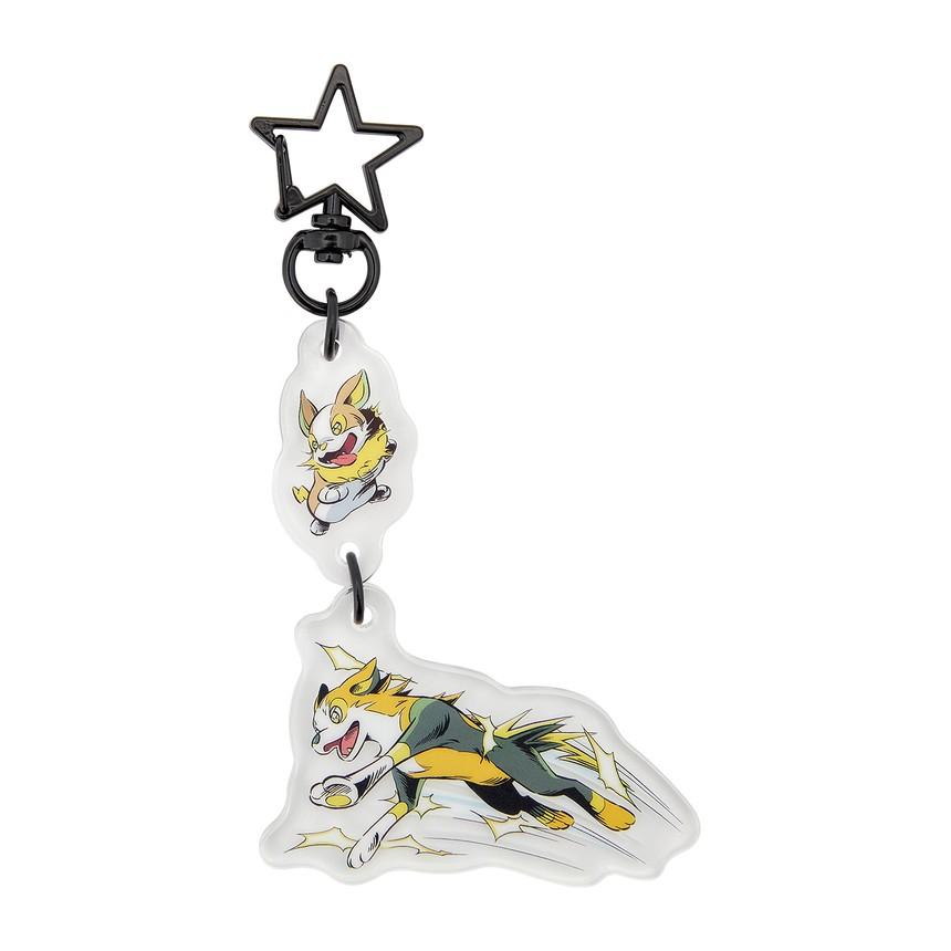 [Pokemon] Pokemon Center Original Acrylic Keychain - SECRET of MIGHT Yamper & Manectric