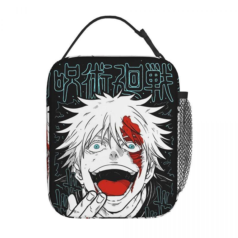 Spell Battle Printed Portable Student Lunch Bag Outdoor Bento Bag Insulated Lunch Box Bag Spell Return Battle