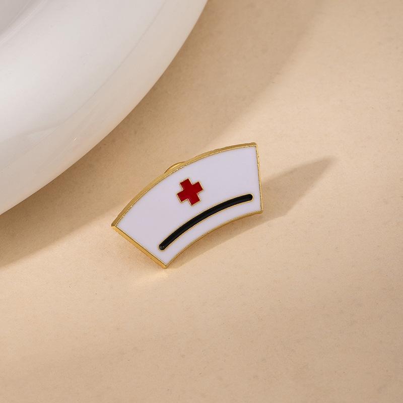 Cartoon Cute Brooch Nurse Medicine Bottle Thermometer Syringe Fun Badge Wind Creative Metal Pin