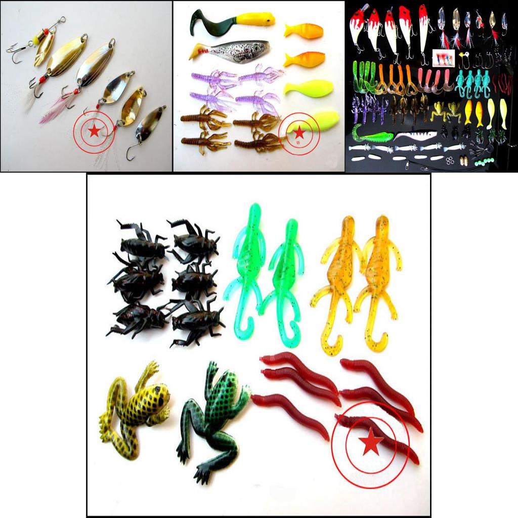 Soft Plastic Lure Set For Bass Night Fishing With Glowing Baits For Anglers