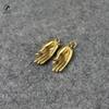 Antique Copper Lucky Buddha Hand Figurines Ornaments Vintage Brass Feng Shui Home Decorations Accessories Desk Decor Keychains