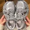 Scarpe da ginnastica casual da uomo single da donna autunnali nuove scarpe sportive casual da donna scarpe da trekking traspiranti con suola spessa leggere da donna