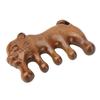 Wooden Head Scalp Comb Animal Shape Dredge Meridian Sandalwood Wide Tooth Massaging Comb