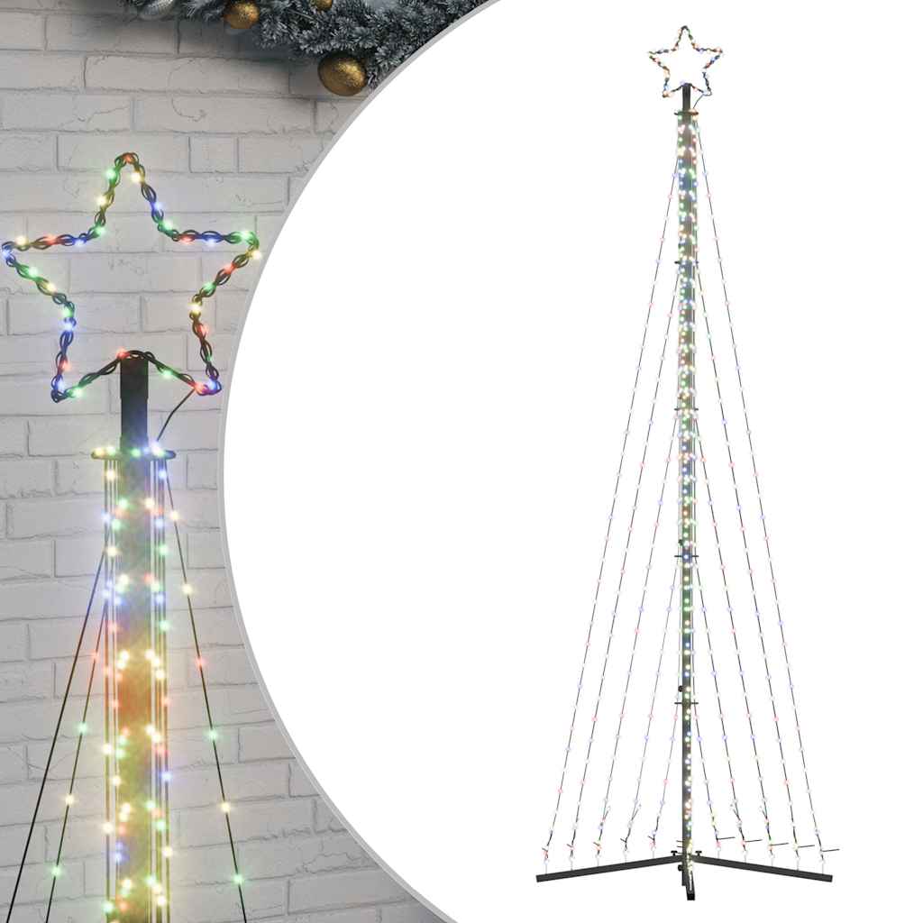 LED Christmas Tree 495 Multicolor LEDs 300.5 Cm