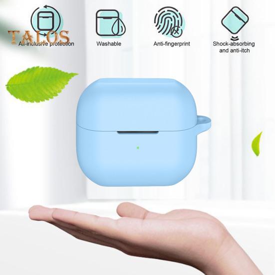 Jednobarevné ochranné pouzdro na sluchátka odolné proti nárazu odolné proti nárazu 360stupňová ochrana silikonové nabíjecí pouzdro pro SamsungGalaxy Buds 3/3pro