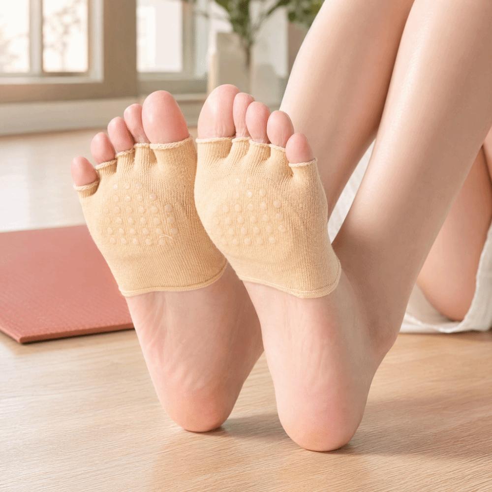 Unsichtbare Vorfußsocken Elastische Zehensocken Modische Halbfußsocken Herren