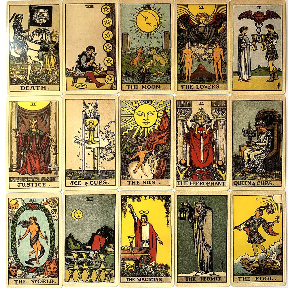 The Classic Tarot Cards Board Game Family Gathering Divination Deck Tarot Playing Card Game Halloween and Christmas Games