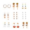 1 Pair Halloween Earrings Pumpkin Ghost Spider Charm Drop Earrings Women Hook Earrings Spooky Jewelry