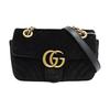 [Usato] Borsa a tracolla mini GG Marmont Serie Logo Vintage Trapuntata in Velluto con Catena - Ottime Condizioni #1RNJ868