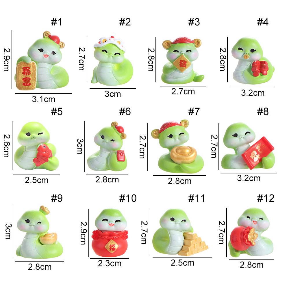 Cute New Year Snake Figurine Zodiac Snake 2025 Snake Year Mascot  Home Office Accessories