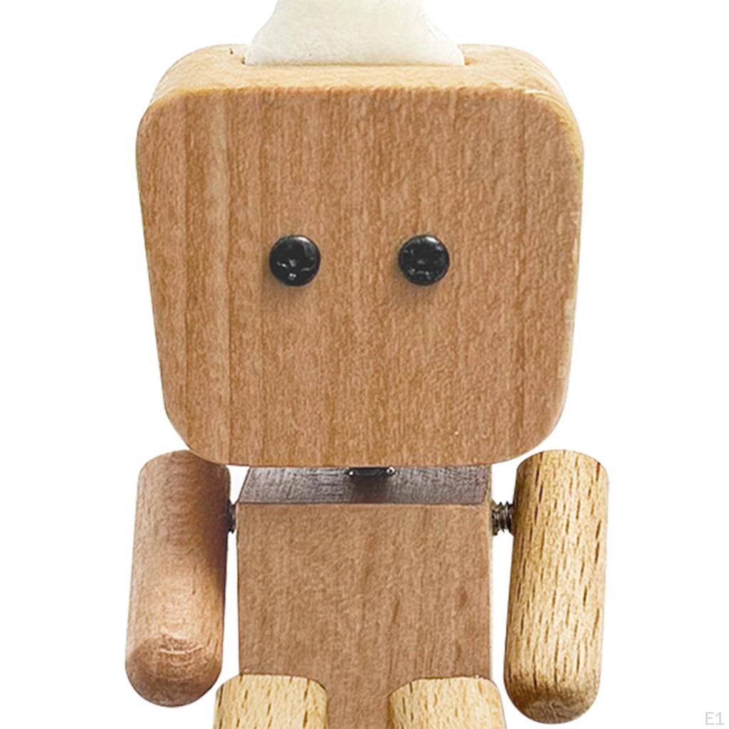 Auto Armaturenbrett Dekoration Schüttelfüße Puppe Ornament Kreatives Geschenk Handwerk Holzfigur Auto