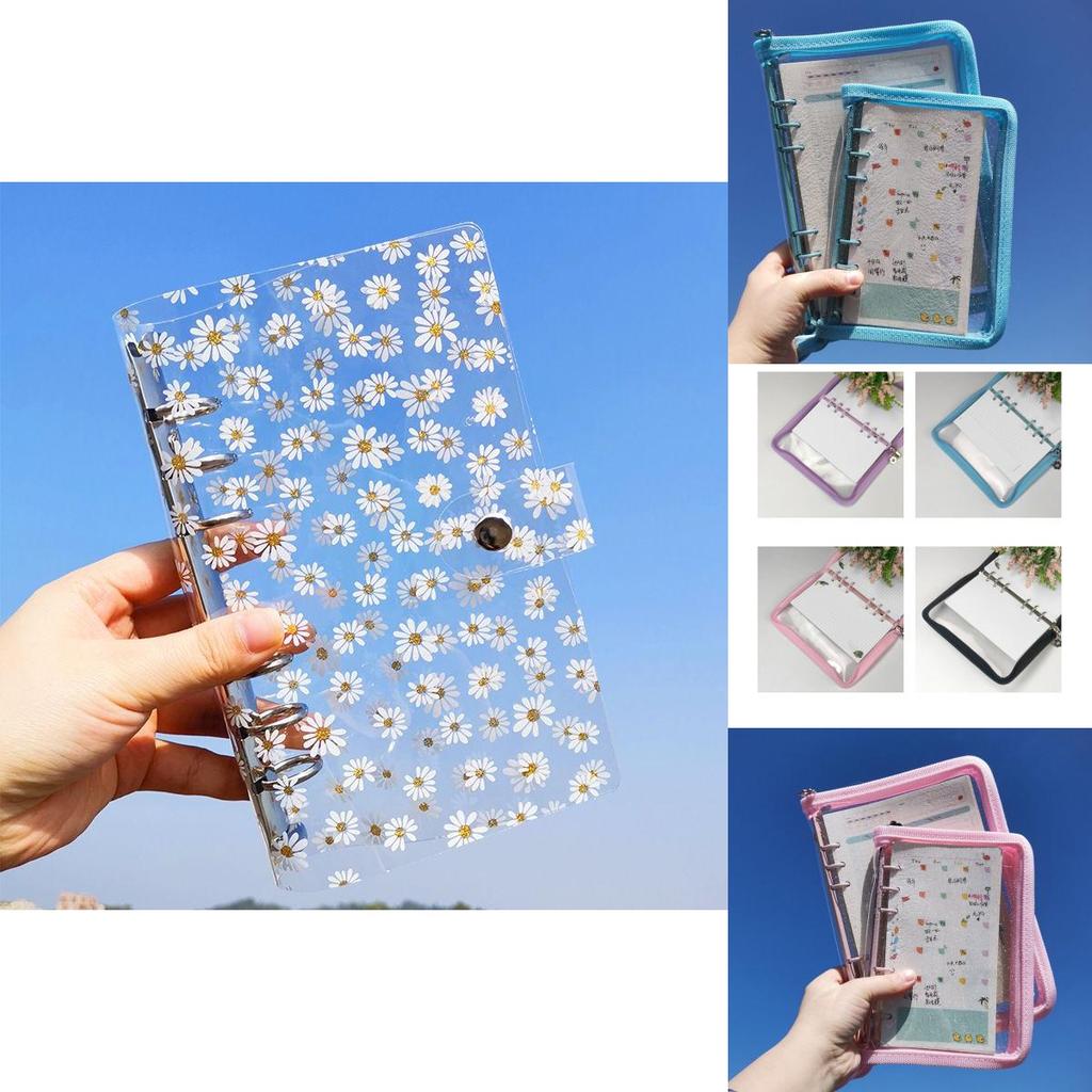 Stylowy segregator 6-ringowy A5 A6 na kolekcję fotokartek K-pop i projekty DIY