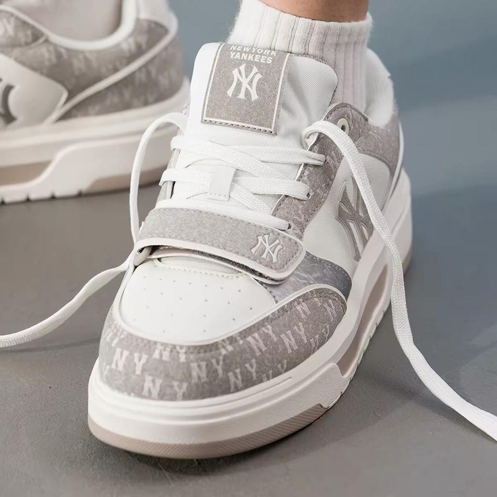 Baskets MLB Chunky Liner Cuir Synthétique PK Monogeam SL Confortables Durables Légères Basse Coupe Unisexes Gris Foncé 3ASXL156N-50GRD