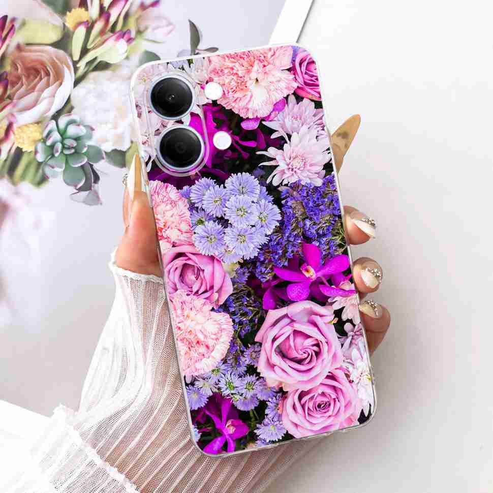 For vivo Y05 4G 6.74" Case Simple Cute Cartoon Cat Rabbit Silicone TPU Back Cover For Vivo y05 VIVO Y 05 4G Phone Cases Bumper