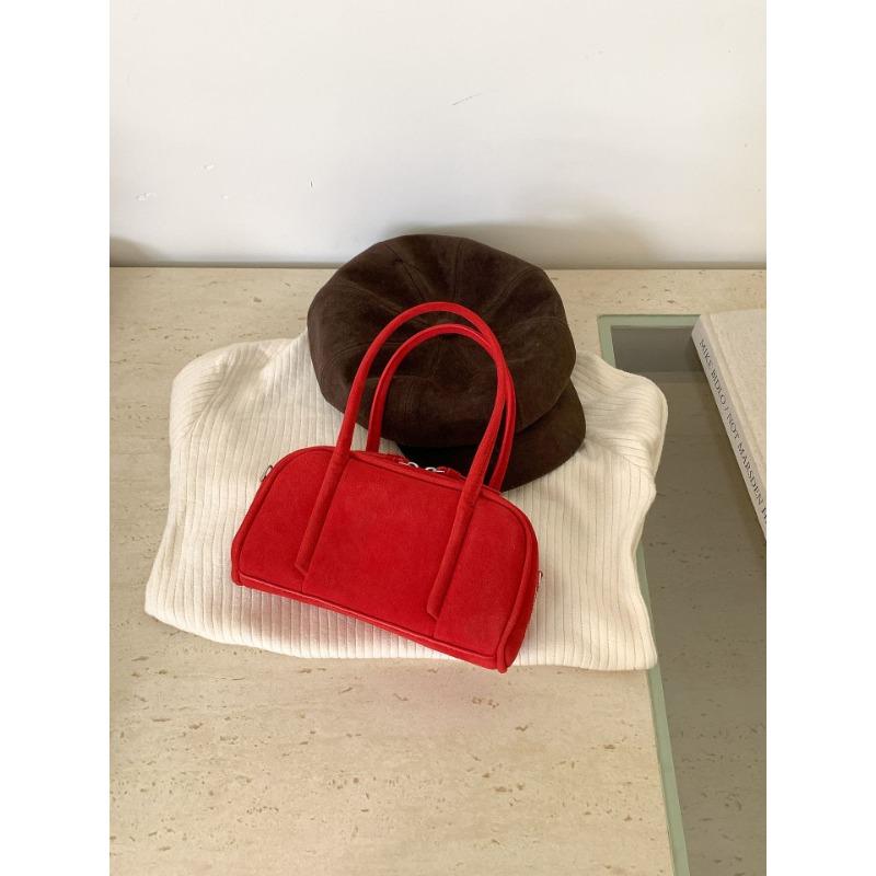 Autumn and winter suede bag women's fashion retro portable small bag new shoulder messenger bag women