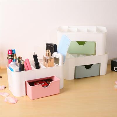 Aufbewahrungsbox für Schmuck und Kosmetik, Schreibtisch aus Kunststoff im Schubladenstil, Frisiertisch, Regal zum Sortieren von Lippenstiften
