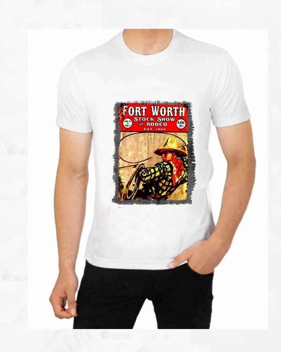 Ft Woth Rodeo and Stock Show Poster Art T-Shirt 2XL
