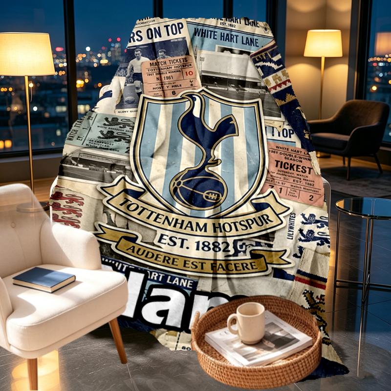 Custom Name Personalized Manchester Football F.C Print Blankets, Home Decor, Bedroom, Sofa, Camping, Couch, Gifts for Birthday Christmas