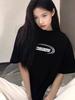220g Pure Cotton Summer Couple T-Shirt: Loose, Slimming, Casual Print Design, Versatile Short Sleeve for Women