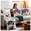 Game Love And Deepspace Cushion Cover 1Pcs Decorative Covers Soft Cushion Case For Sofa Couch Decor 40X40 45X45 Pillowcases