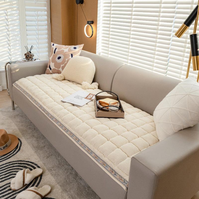Chenier Sofa Cushion Four-Season Universal Seat Cushion Light Luxury High-End Non-Slip Leather Sofa Cover Backrest Towel Cover Cloth 5050cm 3980₽