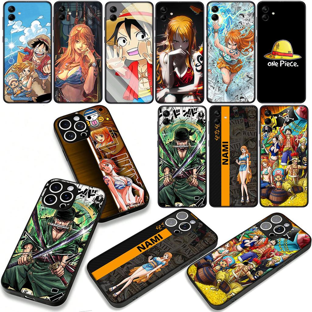 Nami ONE PIECES Roronoa Luffy Zoro Cover Phone Case for Apple iPhone 16 15 14 Plus 13 12 Mini 17 Pro Max + 16E Air 16+ ProMax
