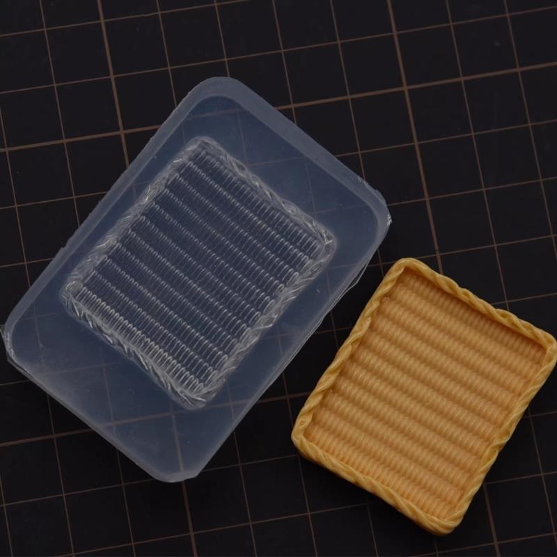 Kleine Lebensmittelspiel Silikonformen Bastelformen Schmuckherstellungswerkzeug Leicht lösende Formen Silikontextur zum Basteln