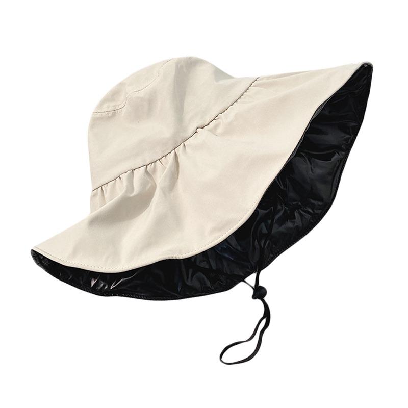 

Sun Hats for Women Summer Black Glue Bow Female Panama Hollow Straw Hat UV Protection Big Brim Face Sunscreen Sun Bucket Hats бежевий
