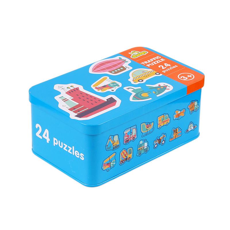 Animal Cognition Puzzle for Toddlers: 2-Piece Matching Game In Iron Box (Ages 1-3)
