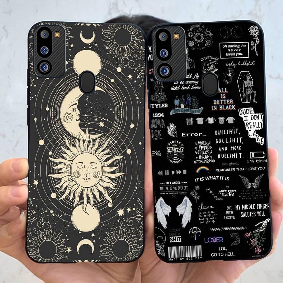 For Samsung Galaxy M21 2021 Case Cute Cat Fashion Girl Soft Silicone Cover For Samsung M21 2021 SM-M215G Bumper Phone Case Funda