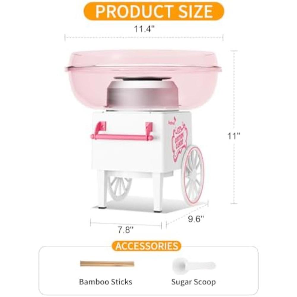 1PC Cotton Candy Maker 26x16cm For-Durable Cotton Candy Maker: Create Treats For Parties Kitchen Bakeware Dessert Tools Maker