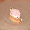 2Pcs Natural Stone Connector Drop-Shaped Faceted Connector Charms For Jewelry Making DIY Necklace Bracelet Accessory
