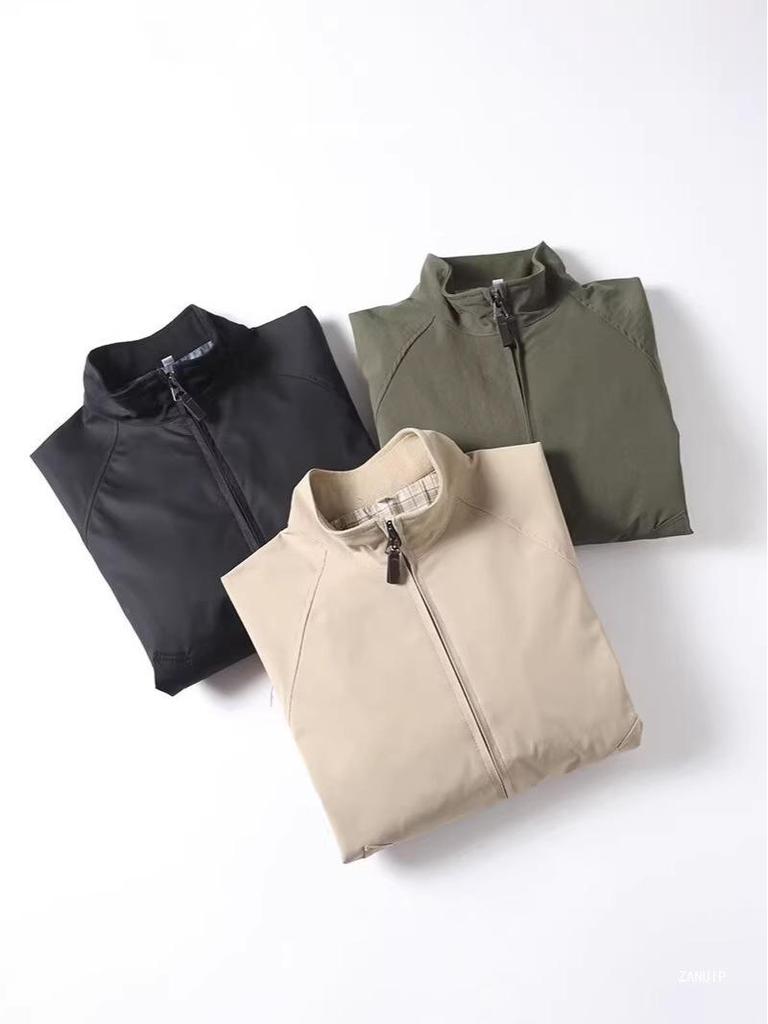 2026 Spring Men's & Women's Harrington Stand Collar Long Sleeve Zipper Jacket