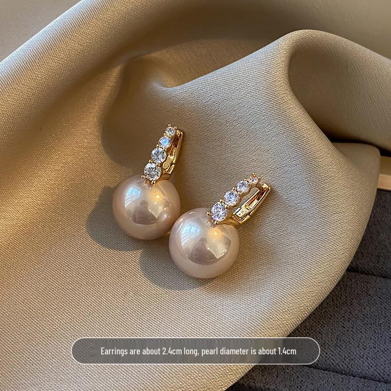 Shi Jia Mantou Lux Pearl Earrings 925 Silver Studs for Women 2024