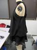 Europäisches & Amerikanisches Urlaubs-Schmal geschnittenes rückenfreies Neckholder-Top & Flauschiges Rock-Kleid für Damen