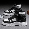20254new Fashion Boots Men's High-top British Trend All-match Korean Version Sports Leisure Breathable Mid-top Tooling Boots