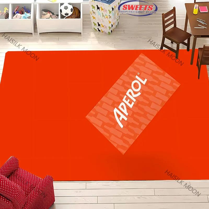 A-Aperol Rug for Bedroom S-Spritz Theme Carpet for Teens Office Area Large Decor Carpet for Dining LivingRoom Playroom Floor Mat