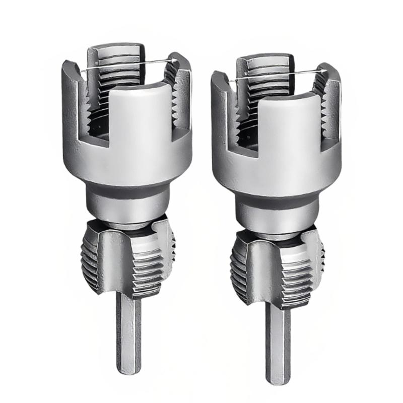 Efficient Cutting Carbon Steel Pipes Threading Tool with Integrated Design for Multiple Size 1/2 3/4 1Inch and Nonslip Handle