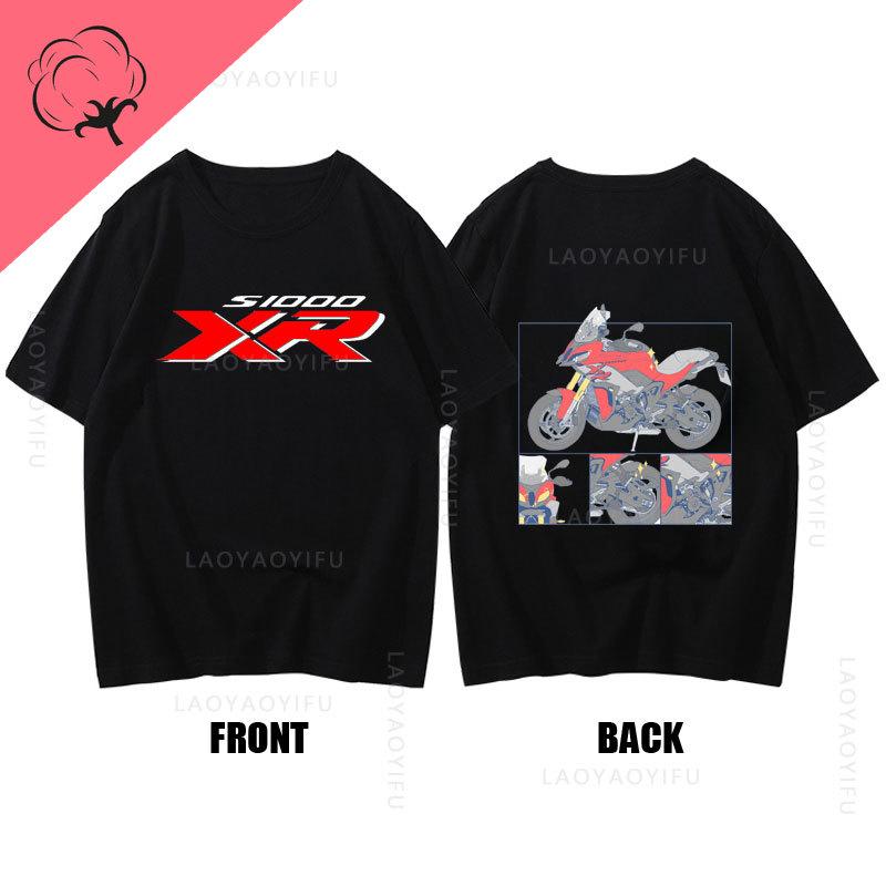 Motorrad S1000Xr Theme 100Cotton for Driver Motorcycle Fans Summer Fashion Men ONeck TShirt Hipster Male Tee Streetwear Top