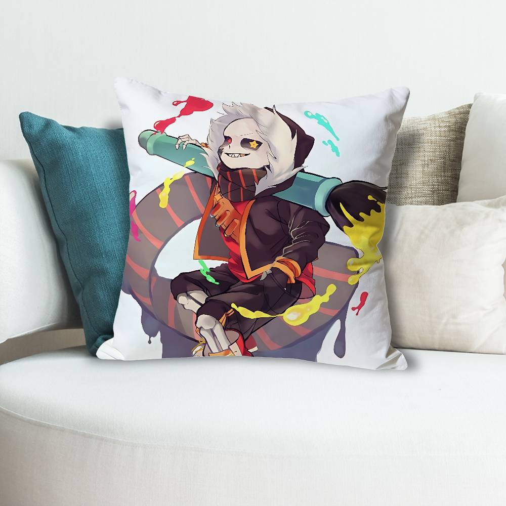 Fell Ink SSans UUndertales AU Celebrity Merchandise AllMatch Printed Pillow Case Sofa Car Office Room Decoration Protector