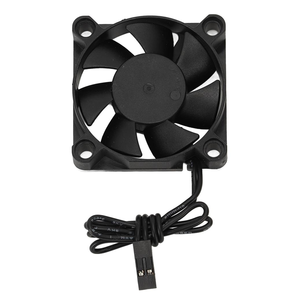 RC Cooling Fan Iron Plastic Lightweight Quick Speed RC Motor Cooler for 110 Traxxas 7.4V Black 45