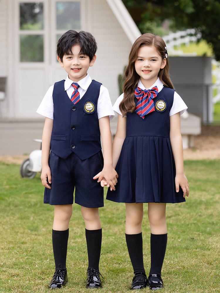 Spring/Summer British College Style Kindergarten Choir Uniforms for Boys and Girls