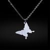 4 Pcs. Mood Necklace Butterfly Pendant Fashion Jewelry Chain, Gifts For Lovers And