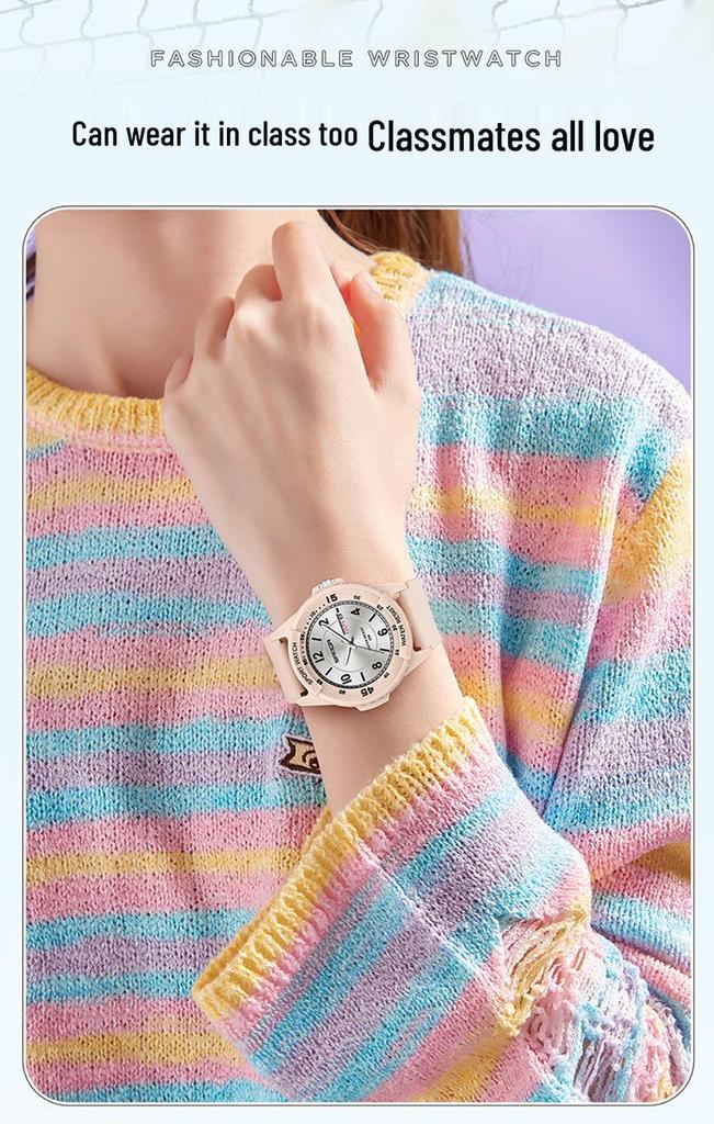 Sanda Fashion Youth Quartz Wristwatch: Casual Digital, Dual Calendar, Luminous, Waterproof, Unisex.
