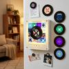 Aimant pour réfrigérateur en acrylique avec lumière LED, musique et NFC, design personnalisé - Cadeau de Pâques et de remise de diplôme