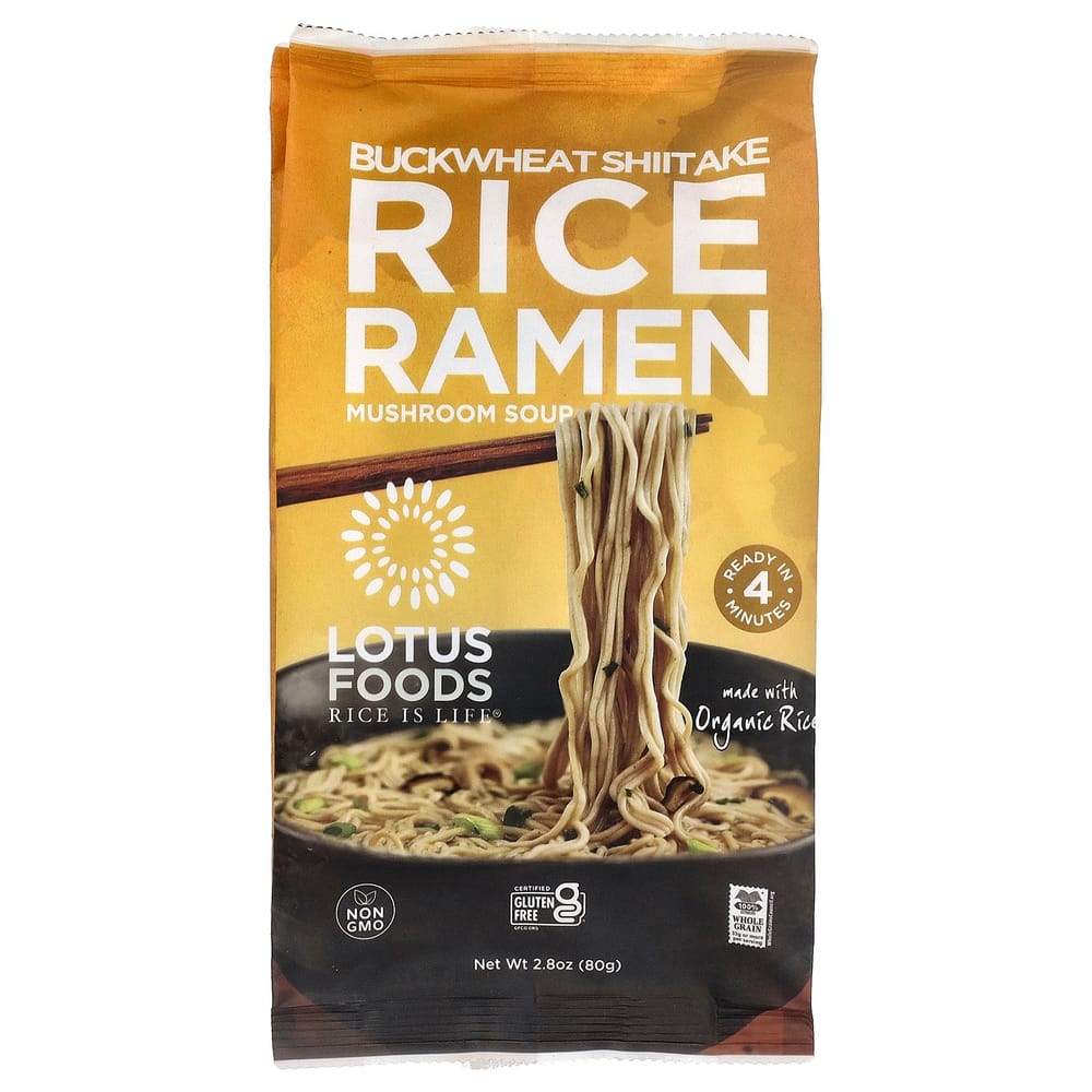 iHerb Buckwheat Shiitake Rice Ramen Mushroom Soup, 80g (2.8oz)