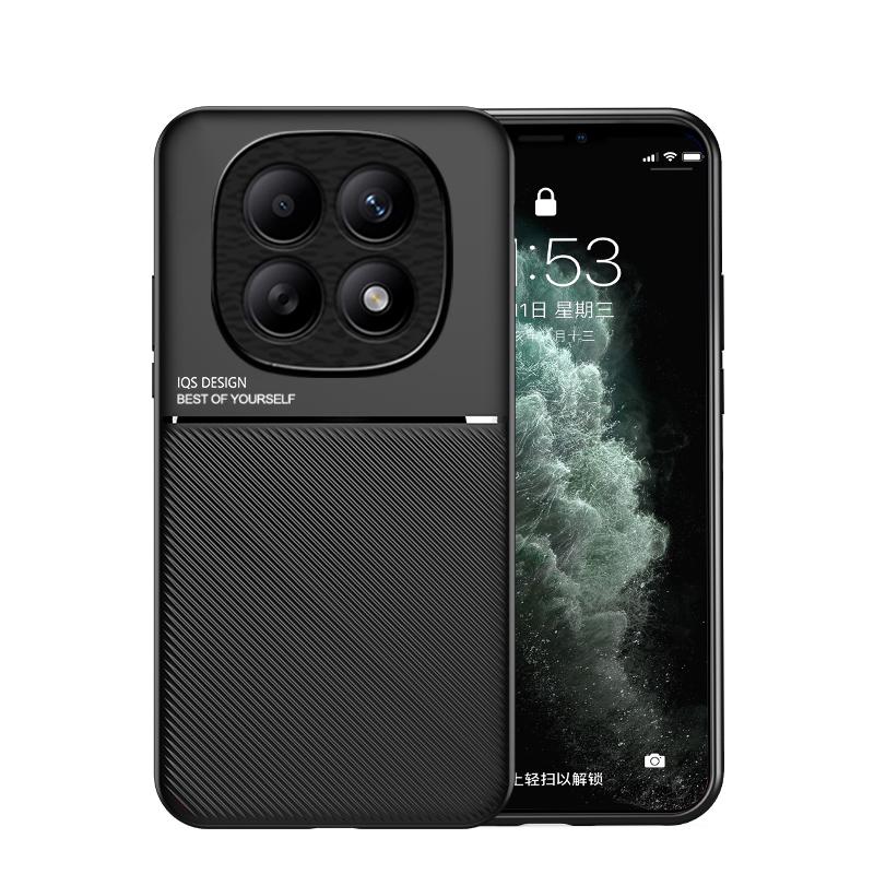 Case For Phone Yulin-003 Poco M8 Pro 5G Soft Leather Phone Case For Xiaomi Poko Little M8 Pro M 8Pro 5G Pocom8 Car Magnetic Holder Cover Fundas
