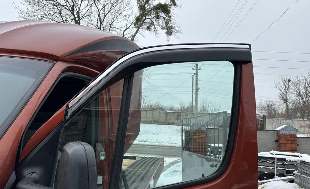

Вітровики (2 шт, EuroCap, Chrome) для Mercedes Sprinter W906 2006-2018 рр.