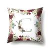 Polyester Pillowcase American Retro Flower Plant 26 English Letter Cushion Cover Car Pillowcase
